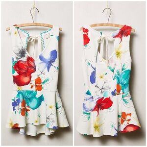 Anthropologie Postmark Flynn Peplum Top XS